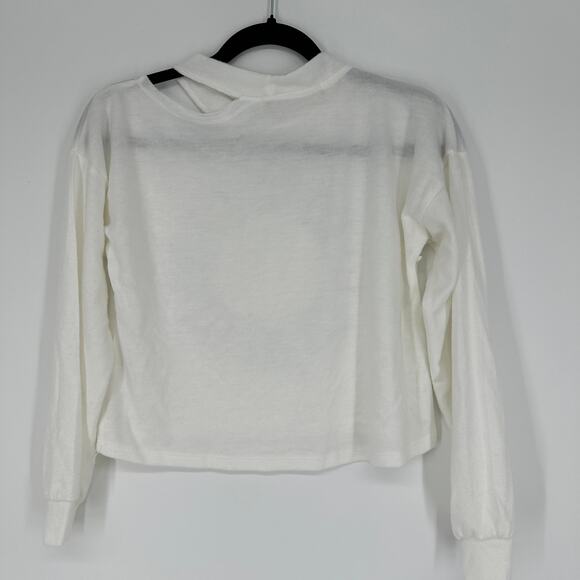 Vintage Havana Rainbow Smiley Face Butterly Y2K Cropped Sweater Womens Medium - Picture 2 of 7